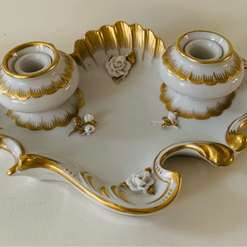 Antique porcelain German dish